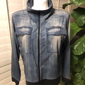 Jacket Denim look but in Spandex